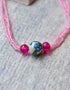 Long Necklace Japani Poth 3 Bead (Pink)